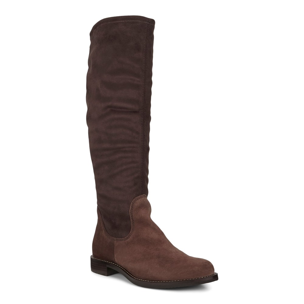 Botas Mujer - ECCO Sartorelle 25 High-Cut - Marrom - PVW452798